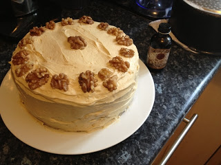 80’s Inspired Coffee and Walnut Cake