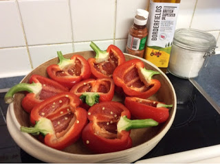 Roast Red Peppers with Tomatoes