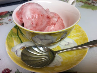 Strawberries on the Allotment = Strawberry and Coconut Ice Cream!