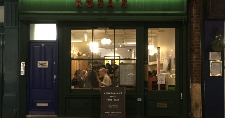 Veganuary – Rosa’s Thai Veggie Pop-up