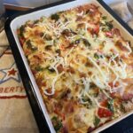 Ham, cheese and vegetable bake