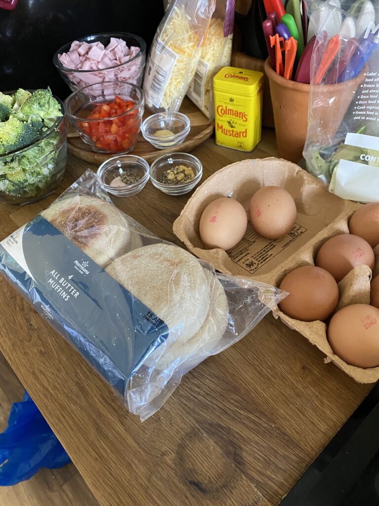 Ingredients ready to start cooking