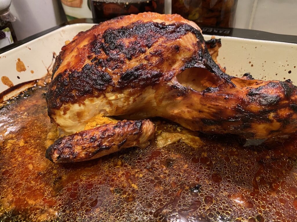 Crispy Brown Roast Chicken
