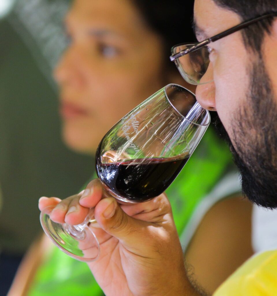 nice glass of red wine