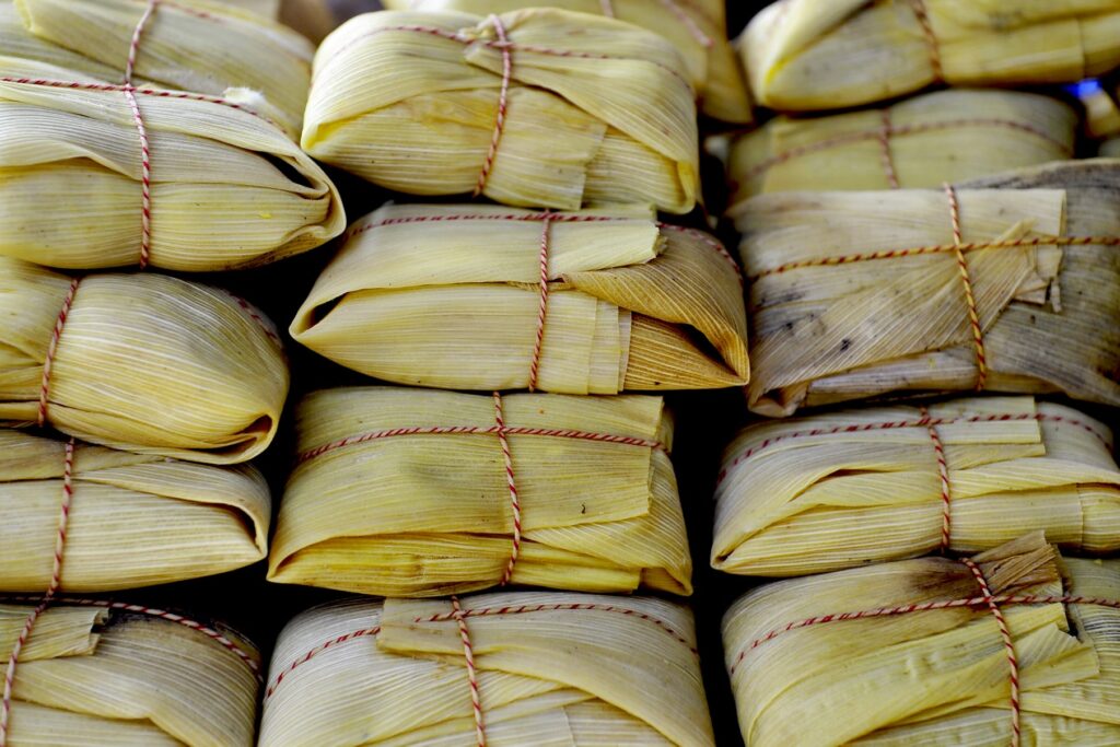 a pile of tamales