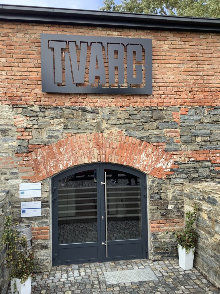 The brick entrance to the TVARG Brewery. Old and weather beaten stonework
