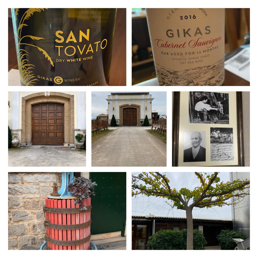Selection of images of Gikas Winery